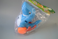 детска играчка от пластмаса, разглобяема костенурка с отверка в плик 18х13х10 см.
