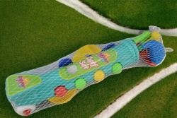 детска пластмасова играчка, стикове за голф, цветни в калъф 50 см.