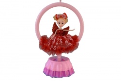 детска играчка от пластмаса, светеща, музикална, кукла- ангел със светеща окръжност около себе си 37 см. 2009-288