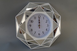 часовник, стенен, квадрат 19 см. едноцветена рамка (2 цвята )