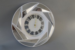 часовник, стенен, кръг, широка, рамка ярък 25 см. (2 модела)