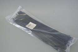 кабелни връзки 100 бр. черни 15 см. х 2,5 мм.