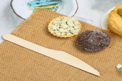 дървен прибор, нож 16 см. 50 бр. в стек