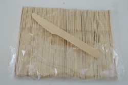 дървен прибор, нож 16 см. 50 бр. в стек