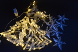 новогодишни лампи мрежа светеща бяла светлина750 светлини 3х2,40 метра