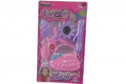детска играчка, пластмасова кукла, ключодържател с едноцветна рокля и шапка 6,5 см. (12 бр. в стек)