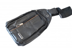 чанта за рамо, качествена Volunter 14х15х5 см. 2 ципа и джоб