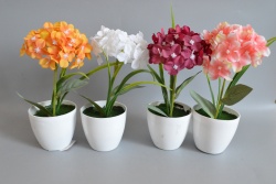 изкуствено цвете в керамична кашпа 20 см. (12 бр. в стек)