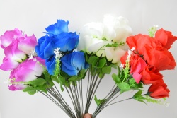 изкуствено цвете букет, божур 12 цвята 40 см.