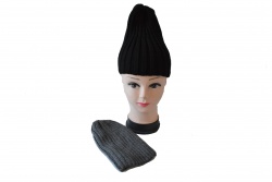шапка, зимна, мъжка, плетена, текстил, висока (25 бр. в стек) ТР