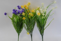 ИЗКУСТВЕНО цвете, божури и маргарити 5 разклонения, различни цветове 27 см. (2 бр. в стек)(Промоция- при покупка над 20 бр. базова цена 1,95 лв.)