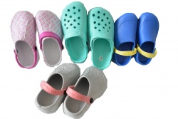 чехли,Дамски силиконови обувки 36-41 номер, 2 цвята (24 бр. в кашон)