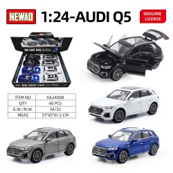 метална количка Audi Q5  1/24 отваря 6 врати 8бр. в кутия (R2)