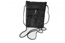чанта, мъжка 5 джоба, агнешка кожа, цип 16х6х8 см. 895