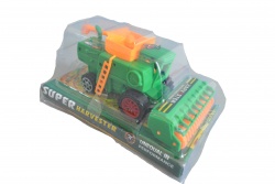детска играчка от пластмаса, фрикшън, трактор с плугове 34х12 см. 628- 2 F