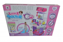 детска играчка от пластмаса, кукли в кутия за преобличане с 8 аксесоара 30х22 см. 141303