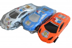 детска играчка от пластмаса, автобус, полицейски в плик 2 цвята 28х10 см. B2919