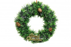 венец от гирлянд 24 см. надпис и 3 шишарки венец от гирлянд 24 см. надпис и 3 шишарки