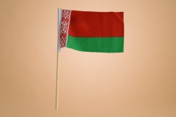 знаме, национален флаг - Република България, качествен полиестер 30х45 см. с пластмасова дръжка, издържа на дъжд (50 бр. в стек)