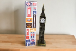 сувенир, метален, часовниковата кула BIG BEN Лондон 24х5 см.