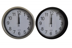 СТЕНЕН часовник, огледален, пречупващ, сив 40,5х40,5см. 1902 (Промоция- при покупка на кашон 12 бр. базова цена 21,50 лв.)