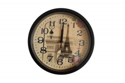 часовник, стенен, кръг Париж 20 см.