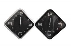 СТЕНЕН часовник, огледален, пречупващ, сив 39х39см. 1903 (Промоция- при покупка на кашон 12 бр. базова цена 21,50 лв.)