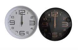 СТЕНЕН часовник, огледален, пречупващ, сив 40,5х40,5см. 1902 (Промоция- при покупка на кашон 12 бр. базова цена 21,50 лв.)