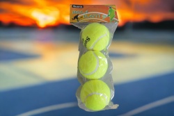 спортни стоки, топки за тенис на корт 3 бр. качествено 636-3