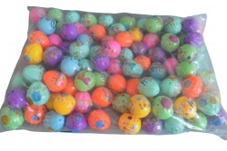 детска играчка от пластмаса, топка, сменя цвета си при хвърляне (6 бр. в кутия) 2208 (R3)