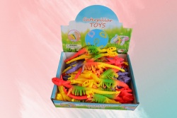 ДЕТСКА играчка, динозавър- кост, силиконова, цветна дъга 21 см. 2 модела (50 бр. в кутия)(Промоция- при покупка над 100 бр. базова цена 0,80 лв.)