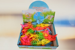 ДЕТСКА играчка, акула- кост, силиконова, цветна дъга 21 см. (50 бр. в кутия)(Промоция- при покупка над 100 бр. базова цена 0,80 лв.)