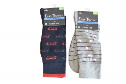чорапи Enjoy Thogether битови, дамски 75 процента памук 22 процента полиамид 3 процента еластан (12 бр. в стек 2 модела)