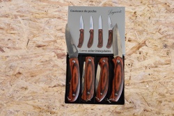 джобен нож с дизайн животни, сгъваем (4 бр. в кутия) КА-093-4 (R4)