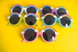 слънчеви очила, детски 5 разцветки 002 (24 бр. в кутия)