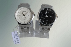 ръчен часовник, мъжки, дизайн Тисот 2024 сива, метална верижка, дисплей бяло или черно
