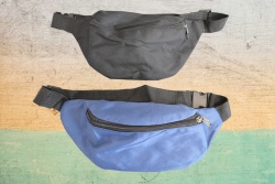 чанта, тип паласка, текстил 2 ципа, едноцветна 2 джоба 29х14х7 см.