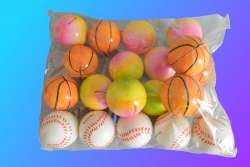 спортна стока, топка, волейболна, бяла основа, цветно парче Mibalon размер 5 (R4)