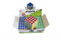 детска играчка, рубик кубче 3х3 реда, черно с цветна рамка (2 бр. в кутия) 8879 (R3)