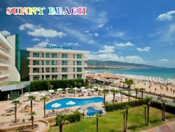 сувенир, магнитнa пластикa SUNNY BEACH HOTEL LONGOZA двуизмерен 8,5х5,5 см. (R4)