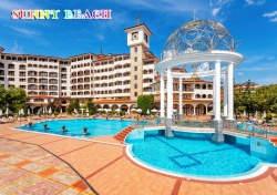 сувенир, магнитнa пластикa SUNNY BEACH HOTEL IMPERIAL PALACE двуизмерен 8,5х5,5 см. (100 бр. в стек)(R4)