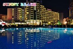 сувенир, магнитнa пластикa  SUNNY BEACH HOTEL KOTVA двуизмерен 8,5х5,5 см. (R4)