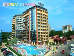 сувенир, магнитнa пластикa SUNNY BEACH Hotel Evropa двуизмерен 8,5х5,5 см. (R4)