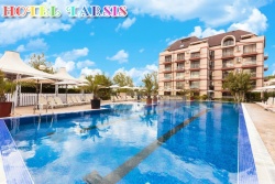 сувенир, магнитнa пластикa SUNNY BEACH Yavor Palace двуизмерен 8,5х5,5 см. (R4)