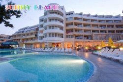 сувенир, магнитнa пластикa SUNNY BEACH HOTEL NOBEL двуизмерен 8,5х5,5 см. (R4)