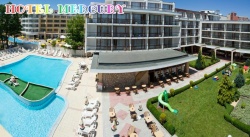 сувенир, магнитнa пластикa SUNNY BEACH HOTEL Mercury двуизмерен 8,5х5,5 см. (R4)