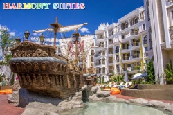 сувенир, магнитнa пластикa SUNNY BEACH HOTEL HOTEL HOTEL BLUE BAY  8,5х5,5 см. (R4)