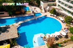 сувенир, магнитнa пластикa SUNNY BEACH Hotel Coliseum двуизмерен 8,5х5,5 см. (R4)