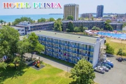 сувенир, магнитнa пластикa SUNNY BEACH Hotel Pliska двуизмерен 8,5х5,5 см. (R4)