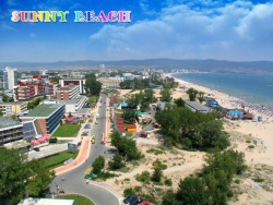 сувенир, магнитнa пластикa SUNNY BEACH Hotel Hrizantema двуизмерен 8,5х5,5 см. (R4)